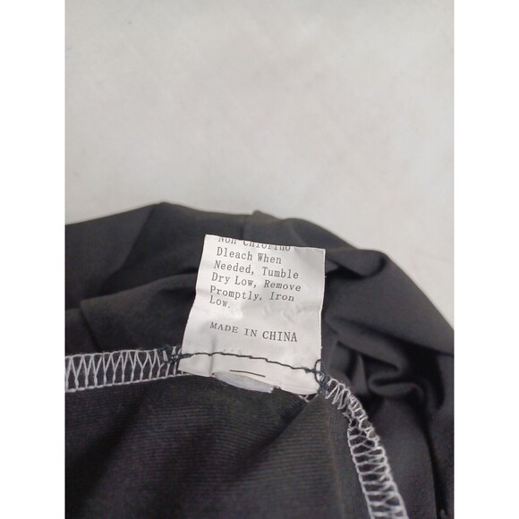 Womens Jumpsuit Black Long Sleeve Stretch Raw Demeanor M - Picture 9 of 9